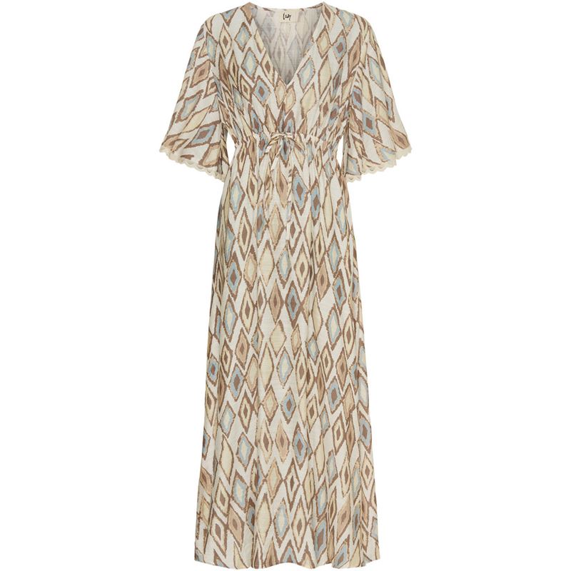 Klänningar - Ane long dress – Light mint square